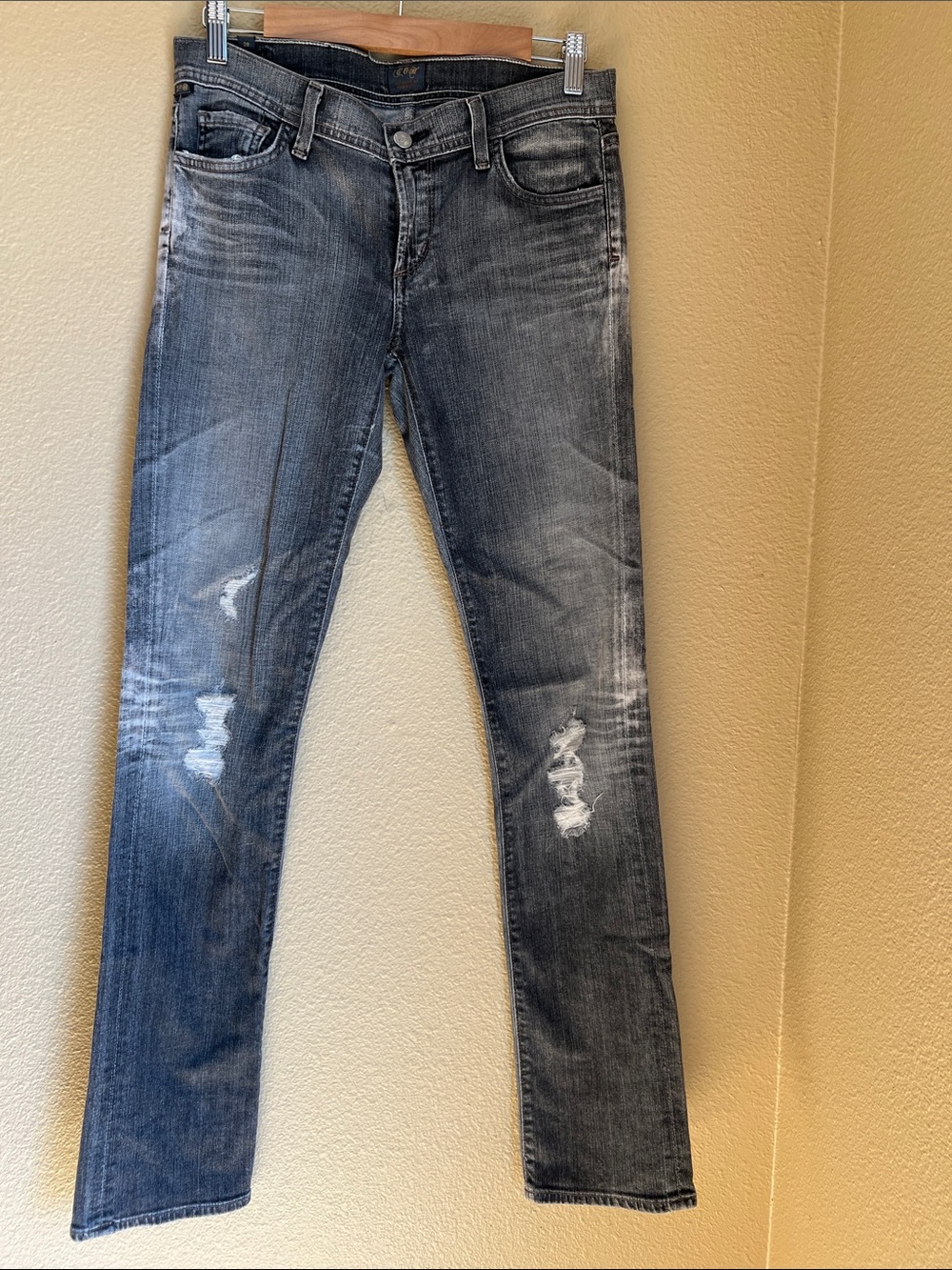 Citizens of Humanity AVA Low Rise Jeans 28 Straight leg Gray
